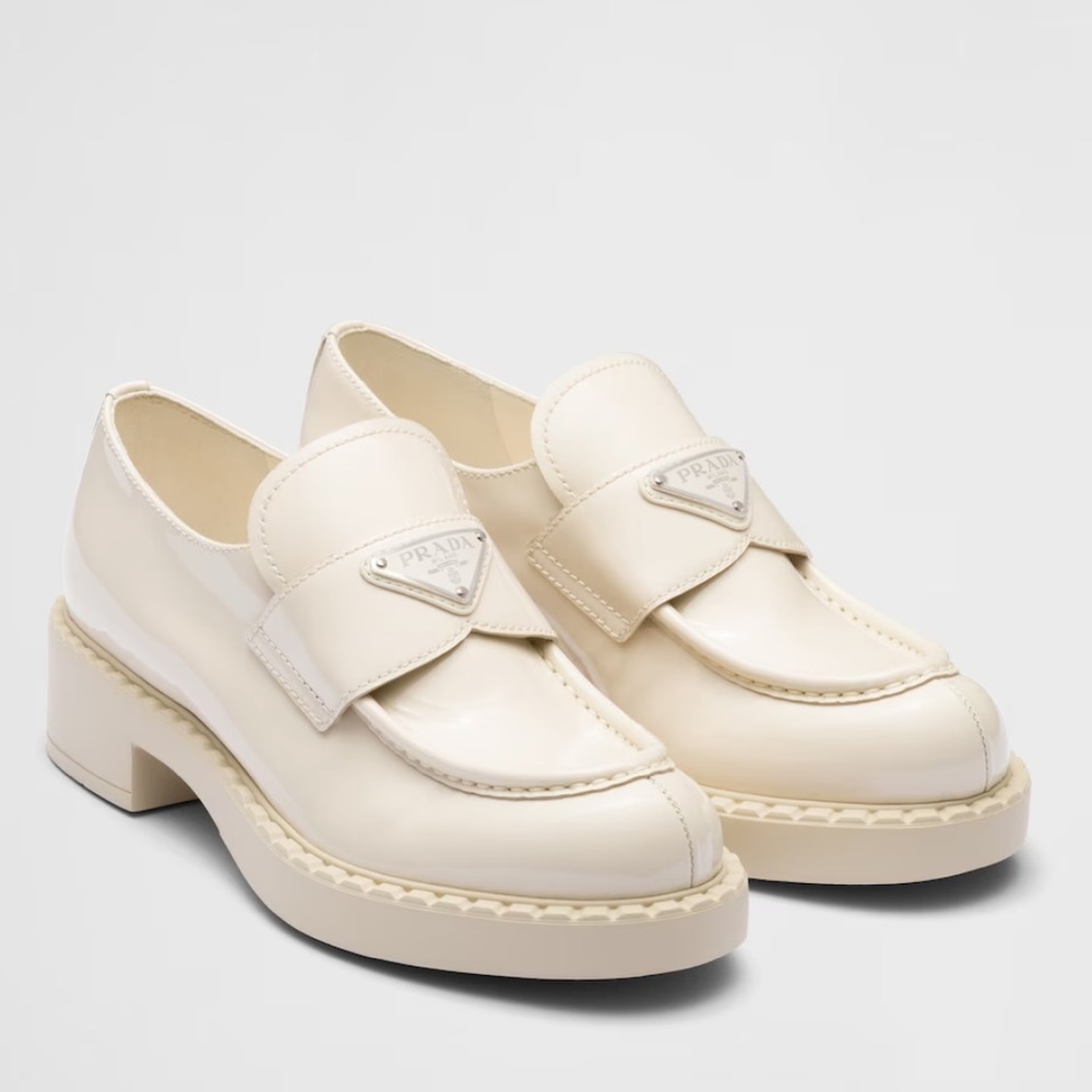Prada Cream Loafers